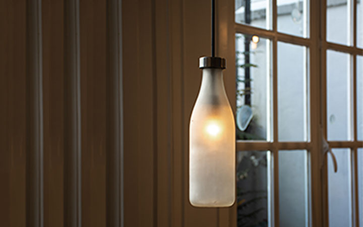 Milkbottle Lamp by Droog Design Lamps